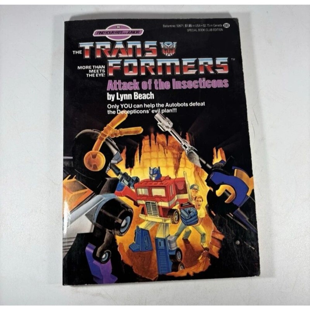 Transformers Attack of The Insecticons 1985 1st Edition 1st Print Find Your Fate